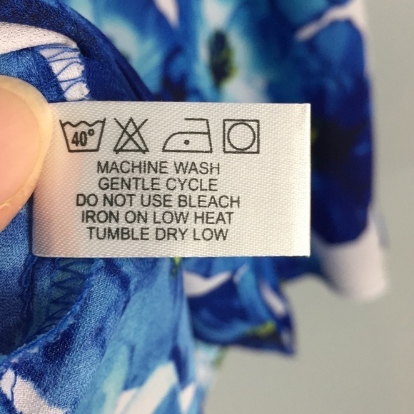 VIOLET + Claire Blue Floral Ruffle Trim Tank Top - Picture 12 of 16